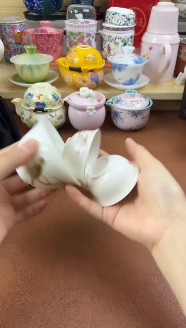 陶陶瓷茶具摆件旅行套组