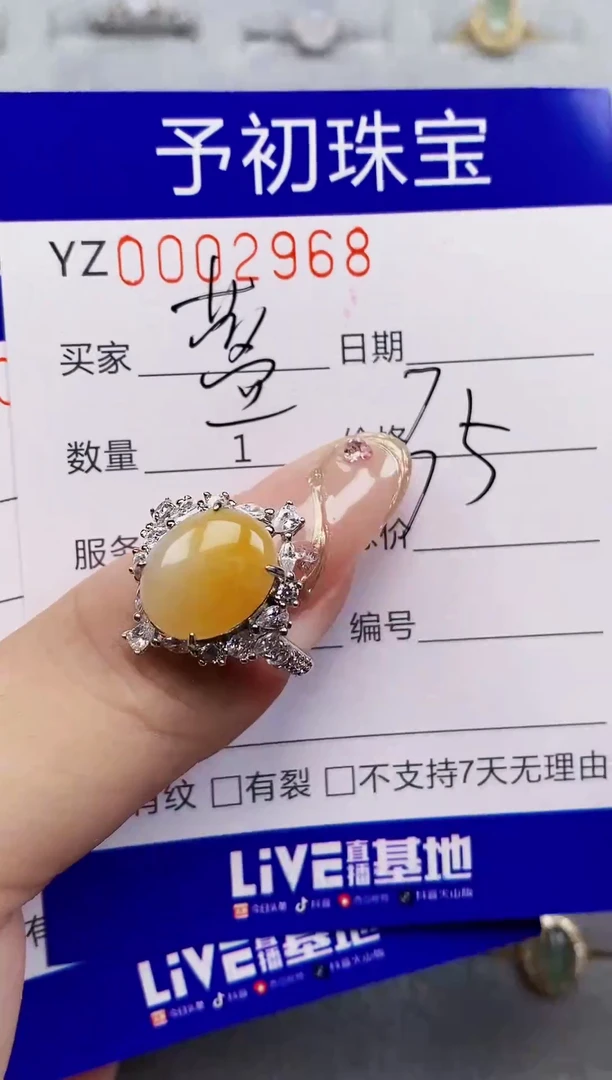 翡翠银S925镶嵌颈饰蓝*。2968