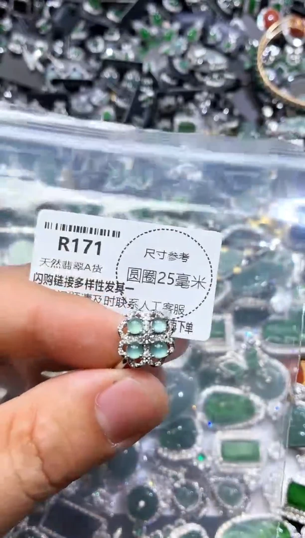 翡翠未镶嵌颈饰R171戒指