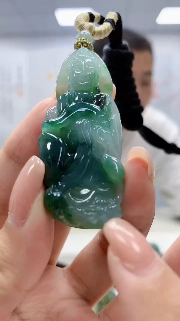 定制翡翠未镶嵌4898xx-毛货挂件8