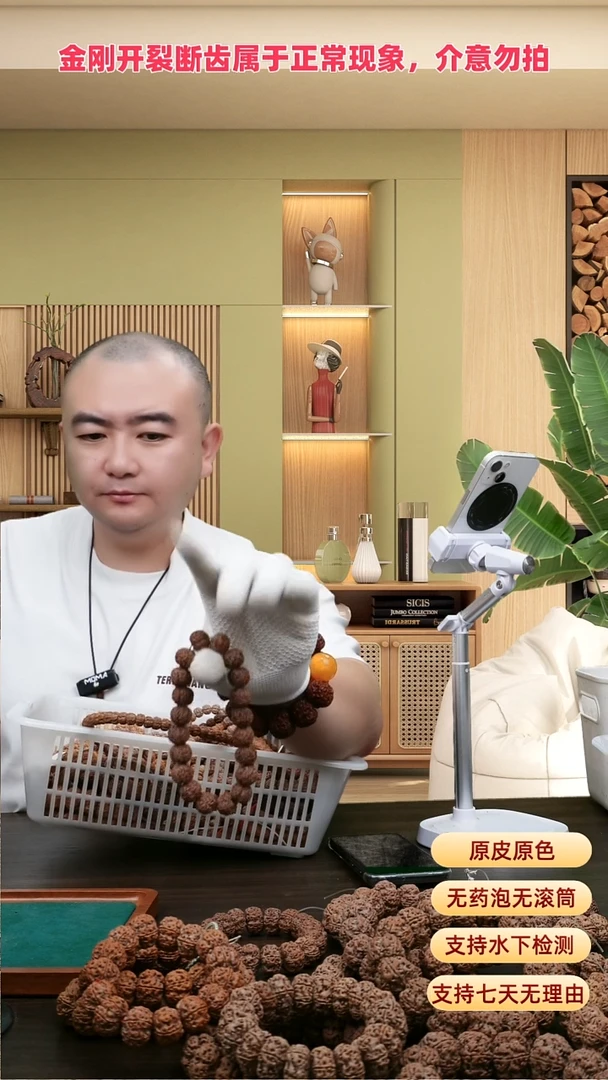 手串金刚菩提红皮梅花16