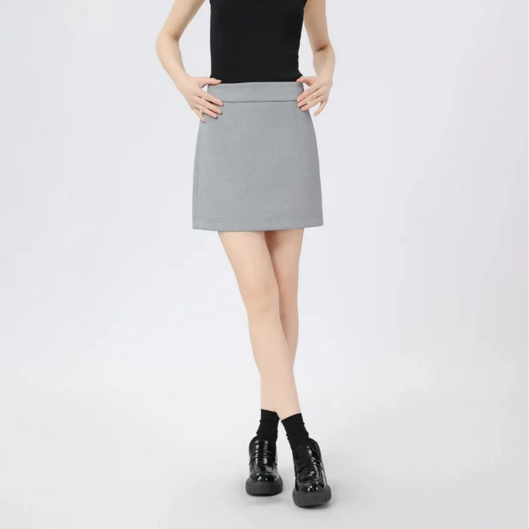 AMASS/阿玛施春夏休闲显瘦气质时尚修身大气简约纯色半身裙520046