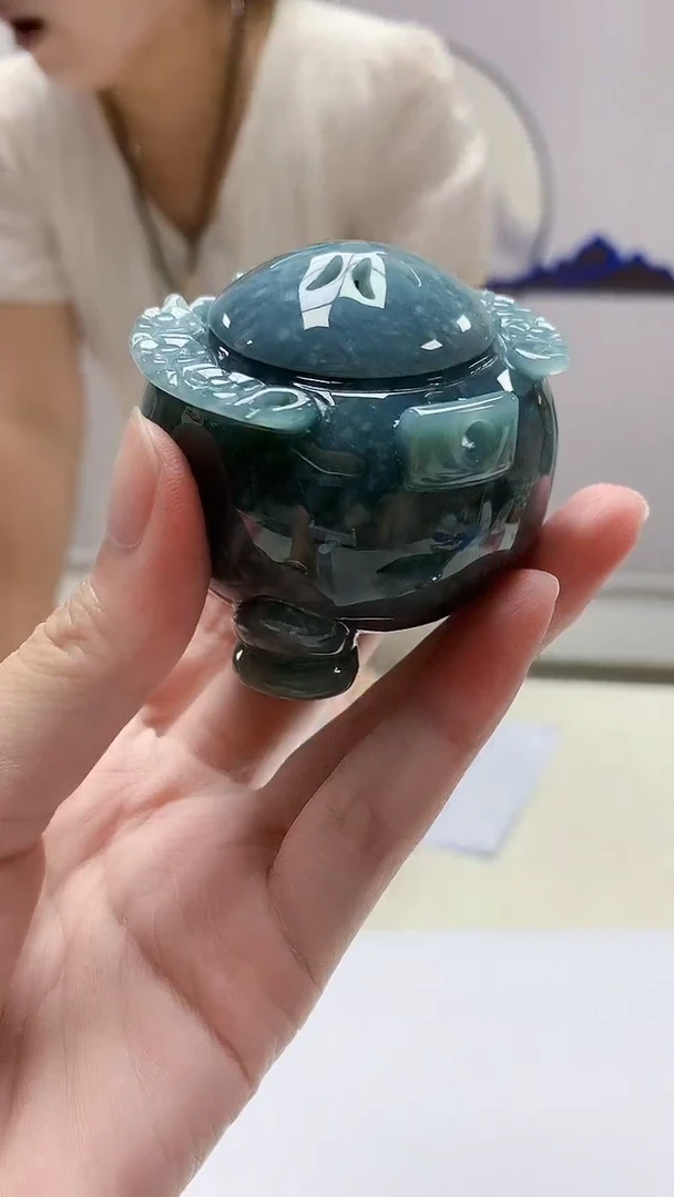 定制翡翠未镶嵌4902zm-毛货挂件熏香57