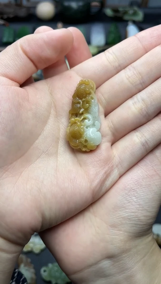 颈饰未镶嵌和田玉肉*金玉满堂06