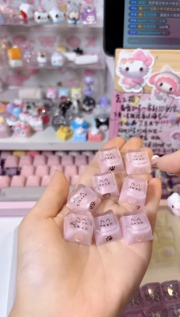 11.猫耳朵猫猫滴胶键帽