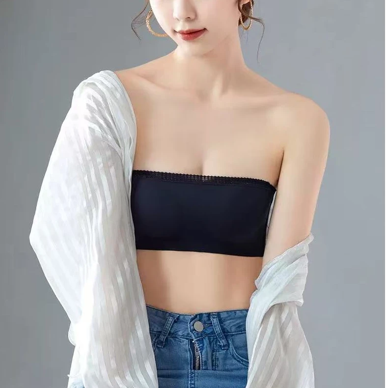 【百搭小细带】内衣女文胸罩隐形无痕聚拢裹胸抹胸无肩带防滑防走光