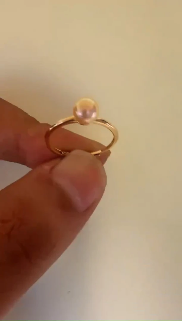 海水珍珠银S925镶嵌戒指戒指