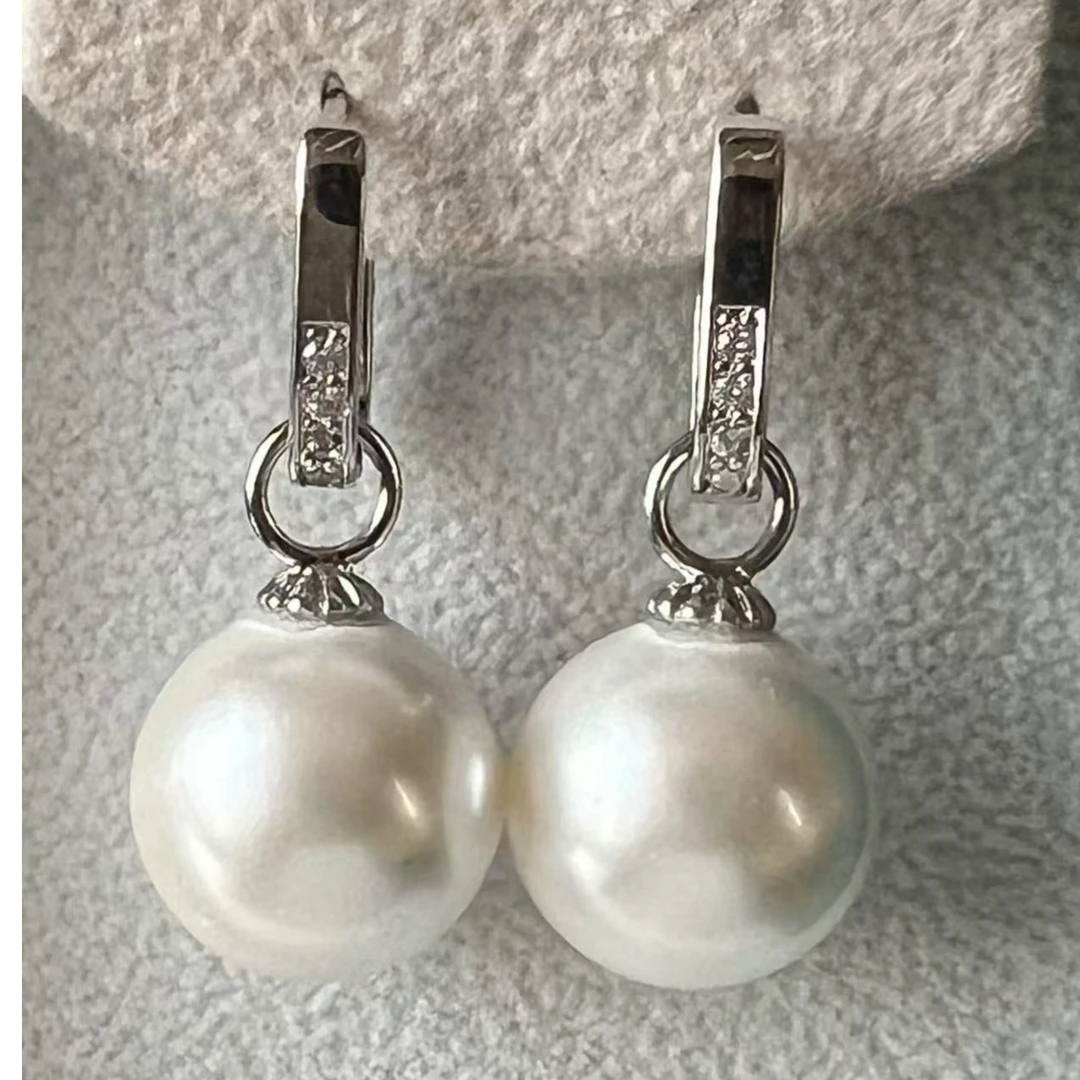 气质时尚百搭复古简约经典珠珠正圆耳饰