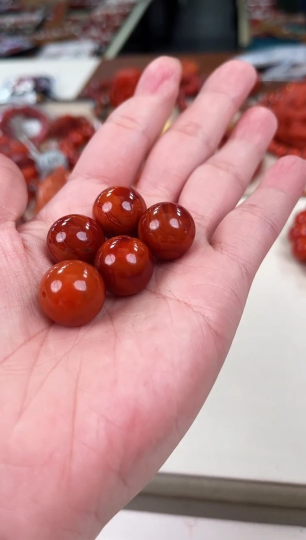 未镶嵌瓦西单珠17+南红玛瑙（多样式发其一）