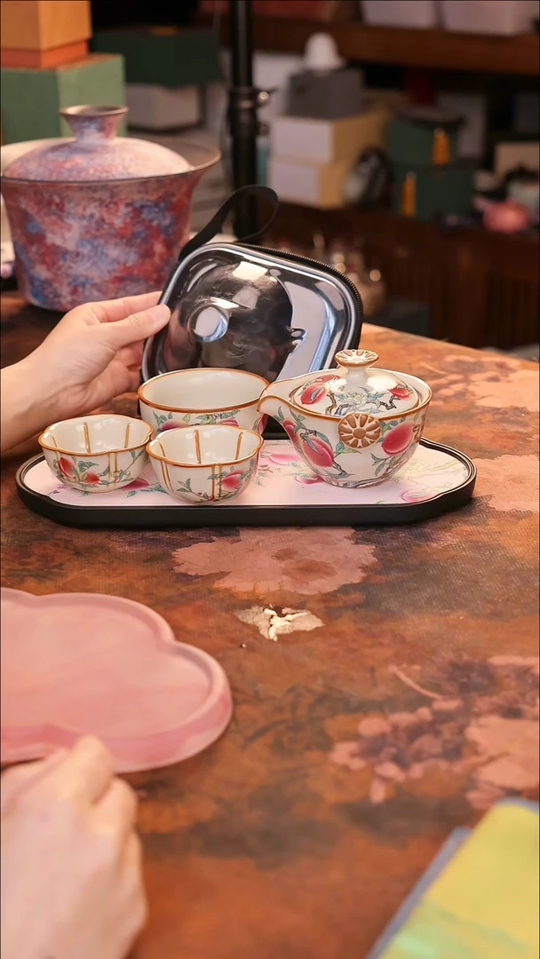 【闪购商品】陶瓷茶具（无礼盒无茶盘）@@A8766