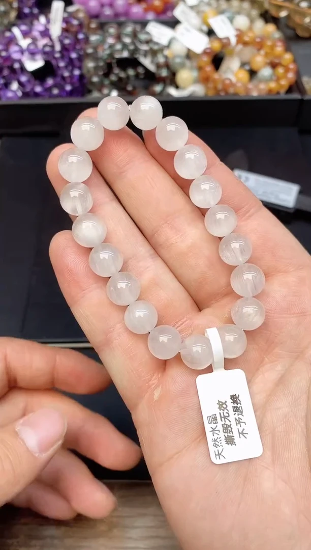 【闪购商品】水晶手串未镶嵌34 白兔毛 