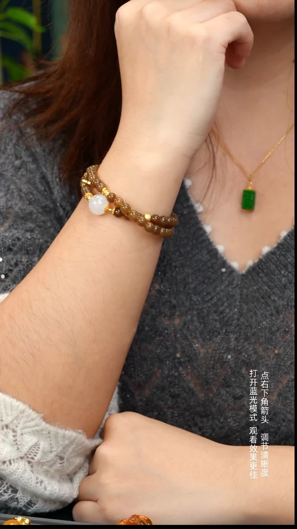 未镶嵌手链和田玉6+