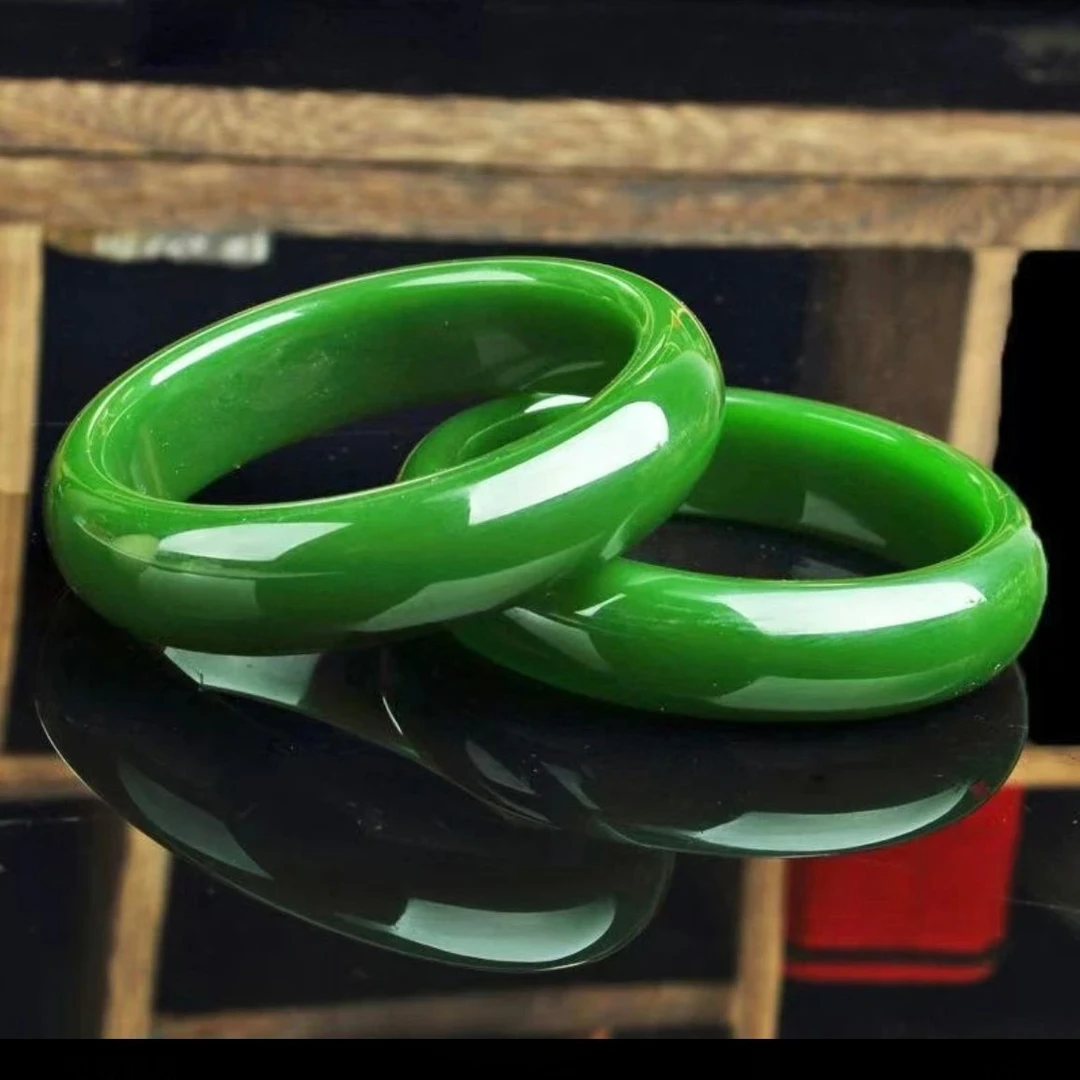 超显贵气菠菜绿手镯绿色随机送饰品礼盒3