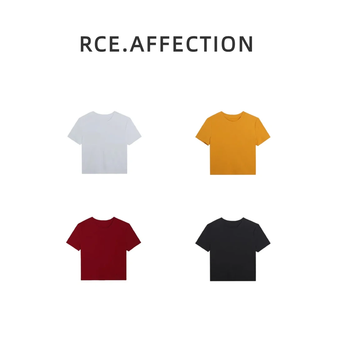 RCE（大当家）夏季高定赛罗棉百搭宽版短袖T恤