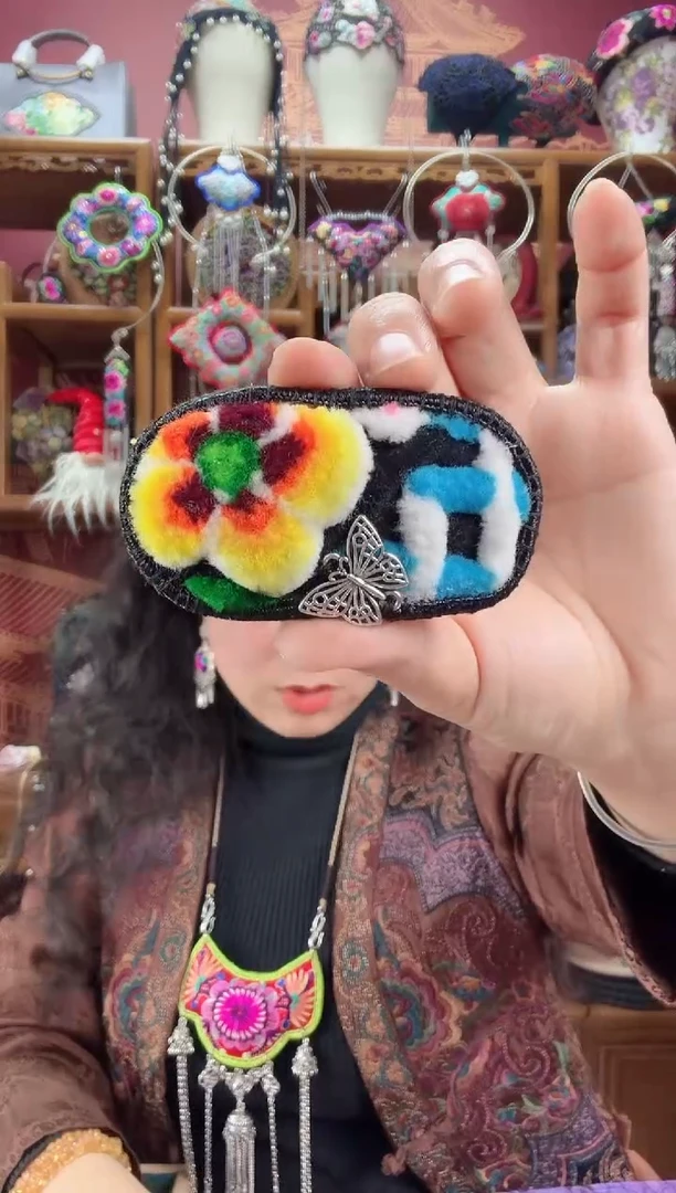 刺绣发夹22甜甜家