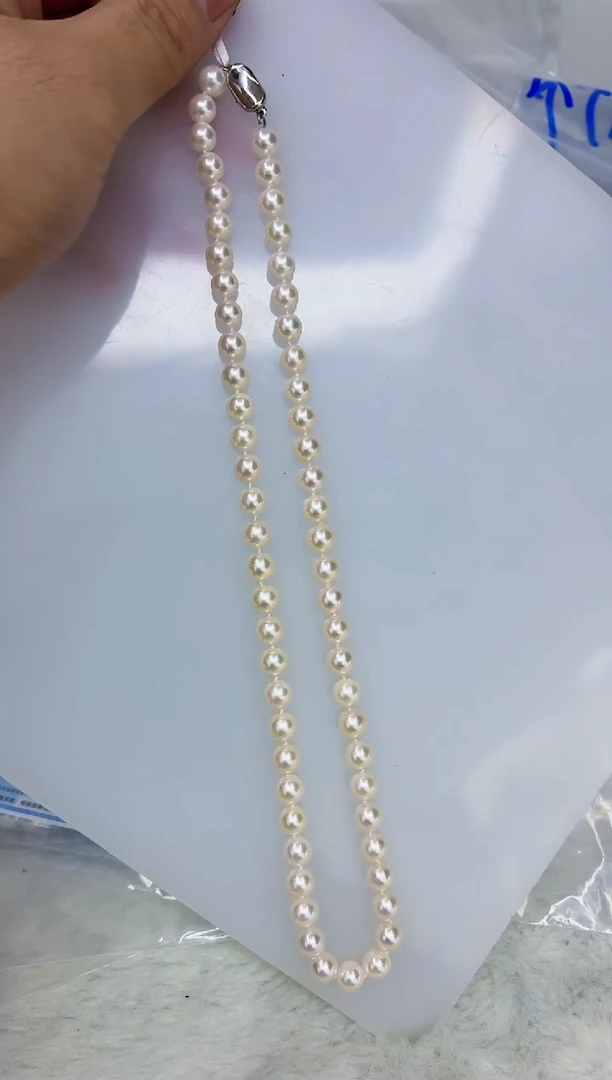 未镶嵌DA海水珍珠串链6-7 y241