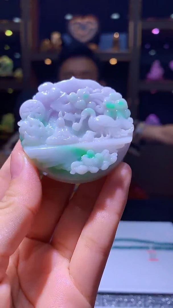 未镶嵌定制翡翠8002hm-毛货挂件(赠珠链)33