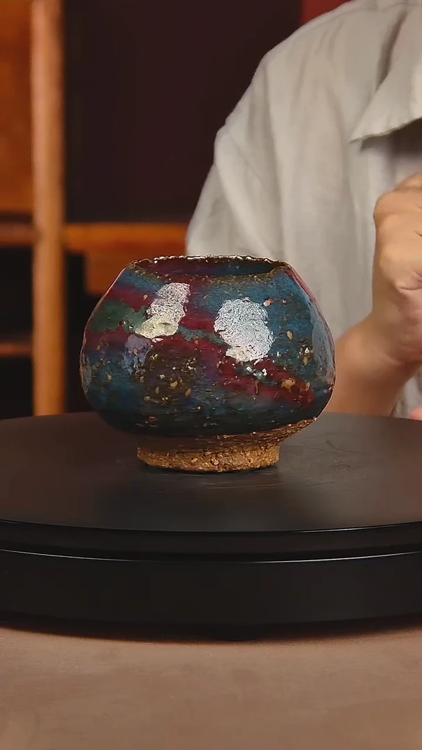 瓷片宋代五大名窑宋钧鸡心罐