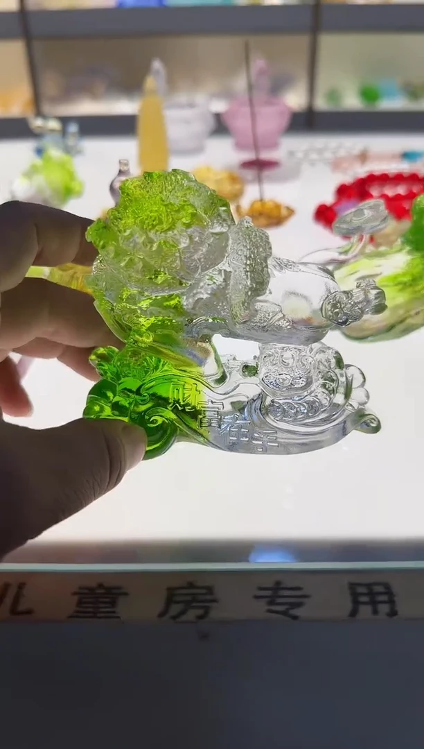 手工艺品琉璃古法琉璃财富在手