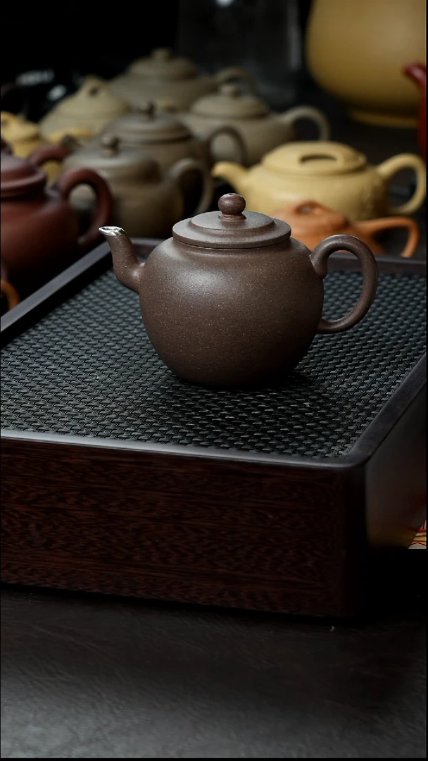 茶壶紫砂天茶星大彬莲子半手160      微瑕