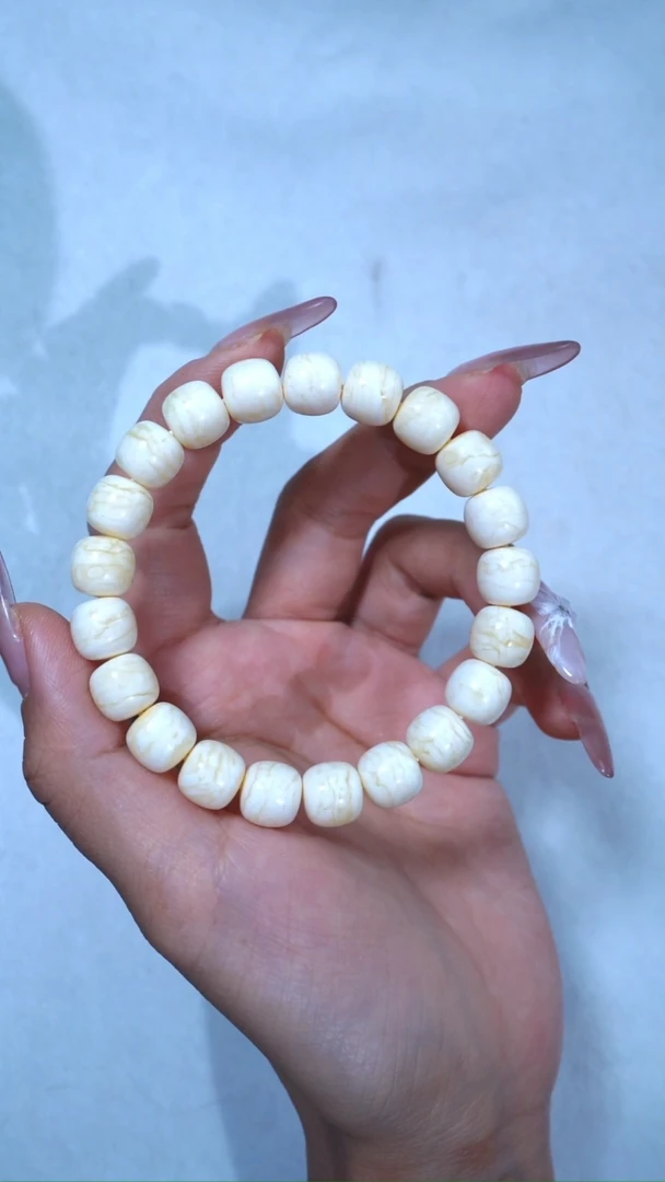 【闪购商品】蜜蜡手链未镶嵌典藏级同料11mm漆瓷白虎皮千层2