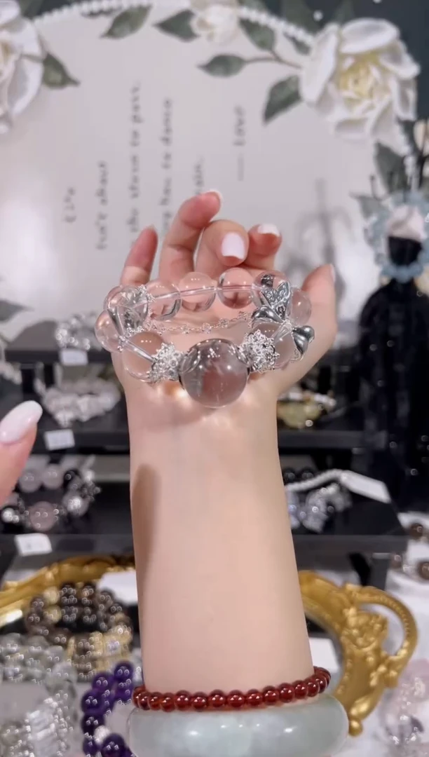 【闪购商品】水晶手链未镶嵌天然水晶默认微瑕 多样性发货发其一