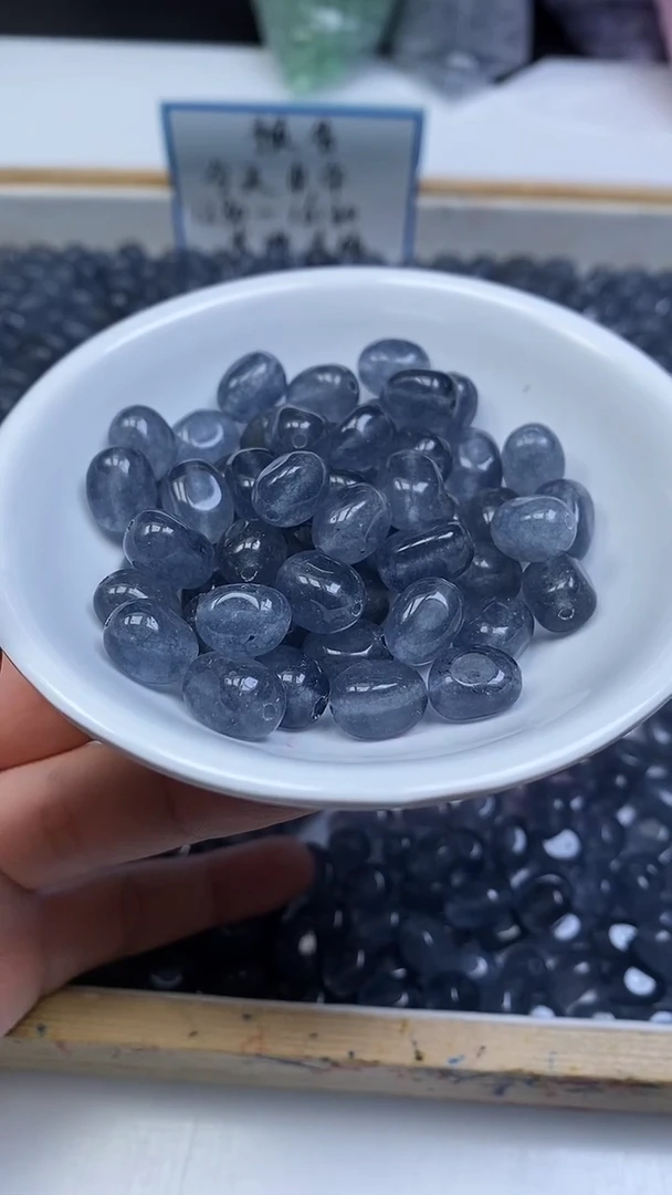 未镶嵌散珠玛瑙/玉髓E607 烟灰玛瑙随型11*8mm10颗5元