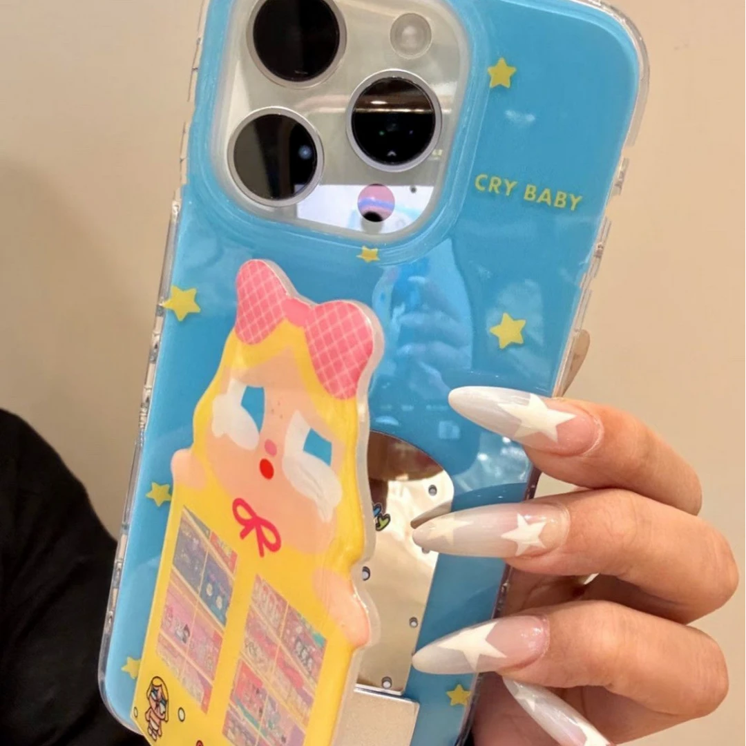 星星英文适用iphone16手机壳支架苹果华为vivo小米OPPO荣耀防摔套