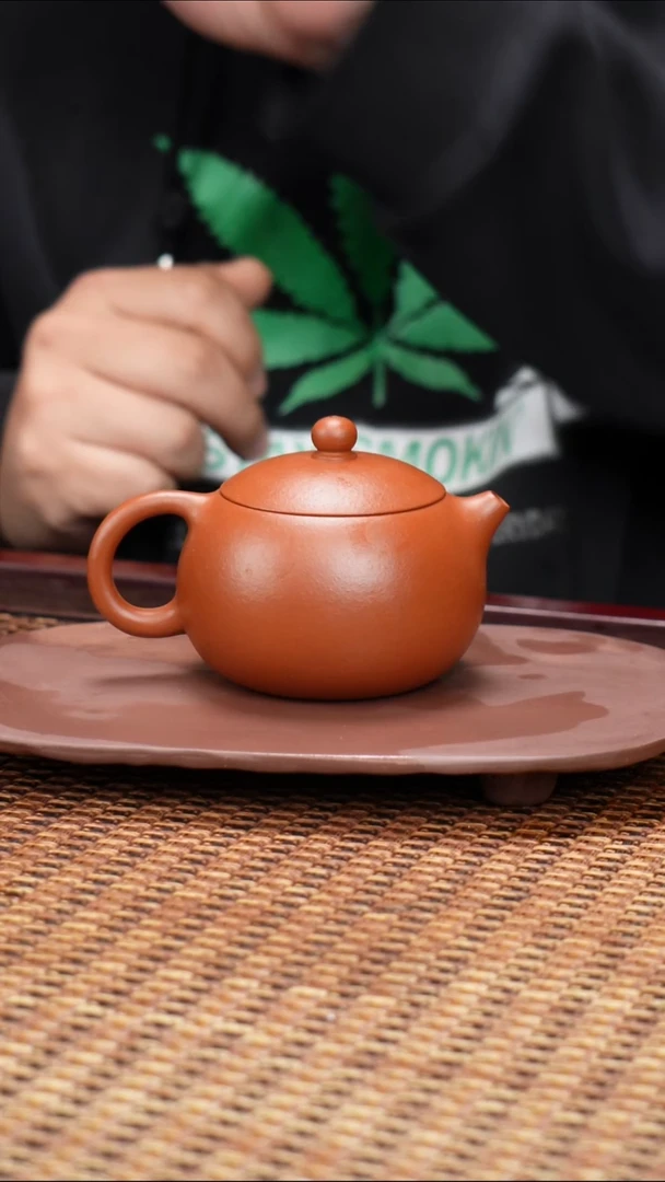 茶壶紫砂汀禾紫砂朱泥西施