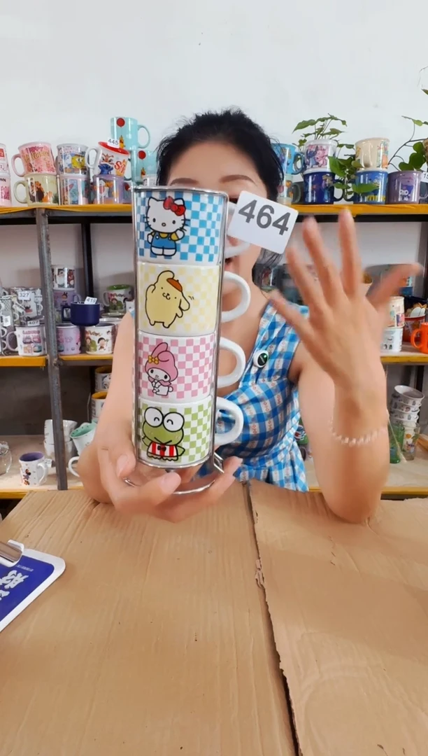 送杯架高温炻瓷464【尾单微瑕慎拍】4只装