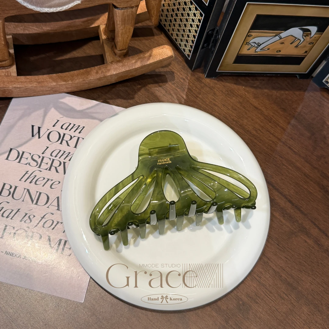 「镂空心机」韩国25大抓夹鲨鱼夹后盘发夹