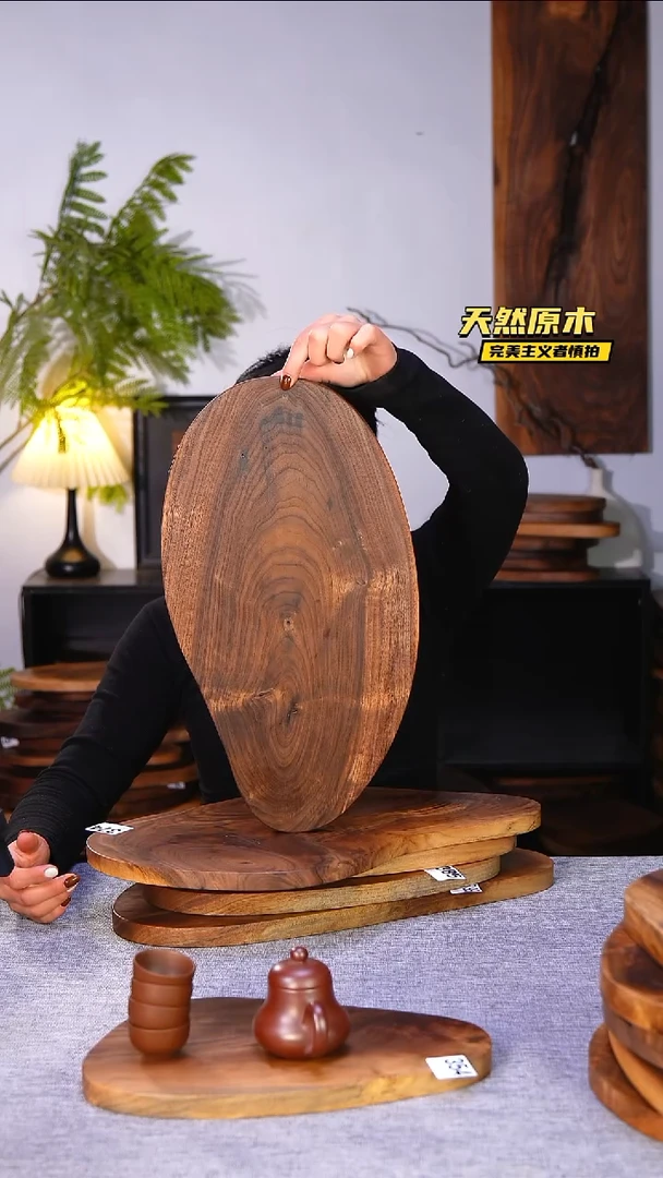 木北美黑胡桃原木.干裂疤结不属于商品质量问题完美主义者慎拍