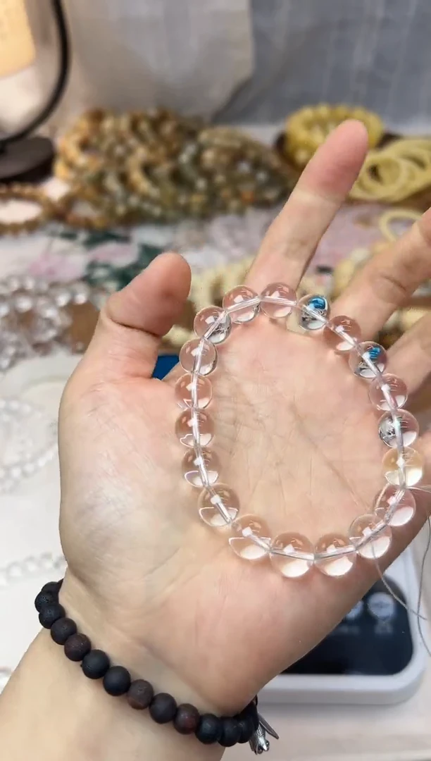 【闪购商品】水晶手链未镶嵌卡10白水晶单圈1332
