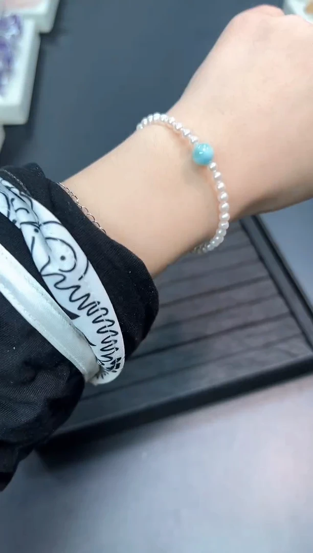 【闪购商品】淡水珍珠手链未镶嵌70U多样性发其一1条默认微瑕