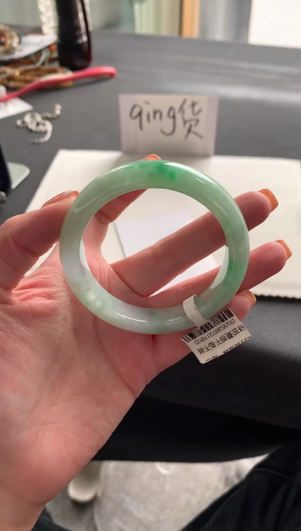 【闪购商品】翡翠手镯未镶嵌55正圈A7967买断