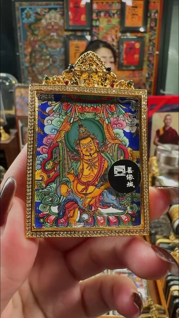 壹善缘城手绘唐卡黄C