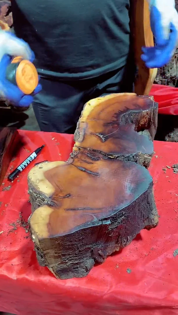 枣木【54】号原木段，尺寸随型