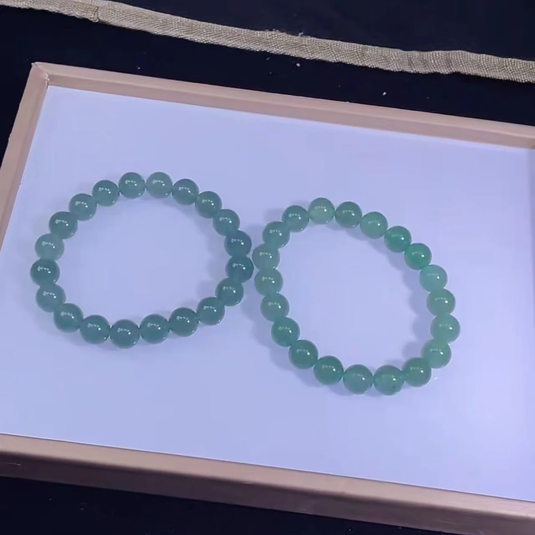 【玉经纶】013307/Q30-天然A货翡翠手串-多样性发其一