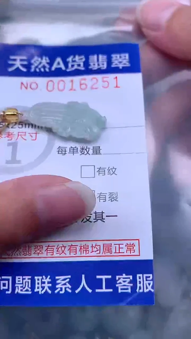 翡翠未镶嵌吊坠(不含链)1