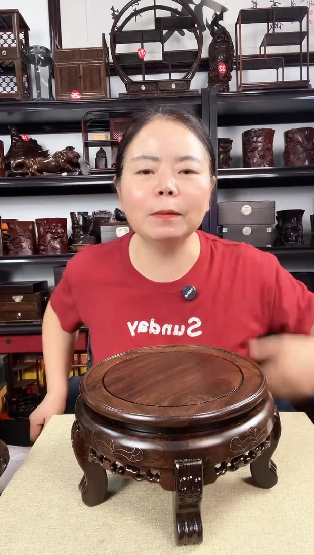 木20公分虎头老李红木工艺品