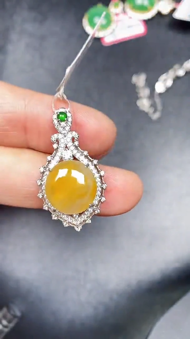 银S925镶嵌戒指翡翠3570