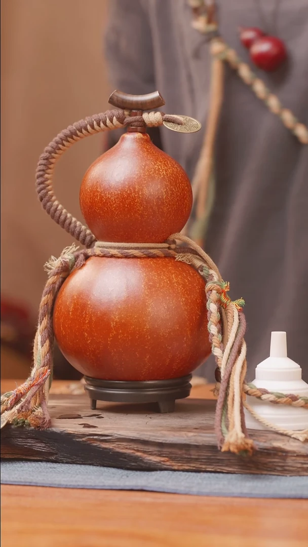 1231号链接精品大漆葫芦现货现发[一物一拍]（600ml）