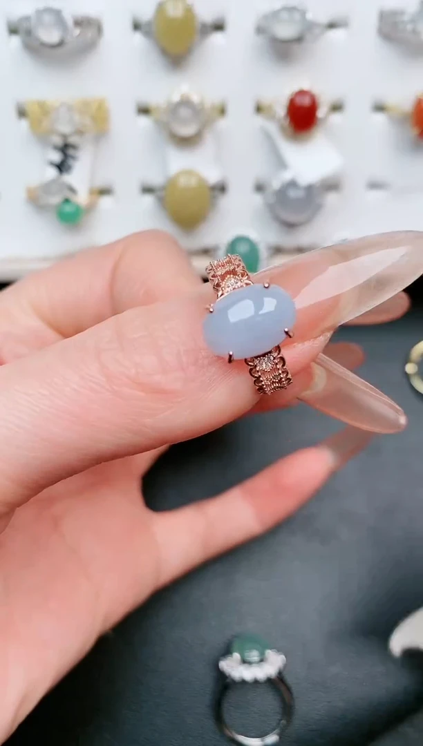 【闪购商品】翡翠戒指银S925镶嵌....