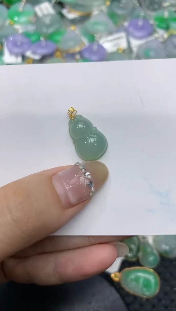 【闪购商品】翡翠颈饰18K金镶嵌222222222