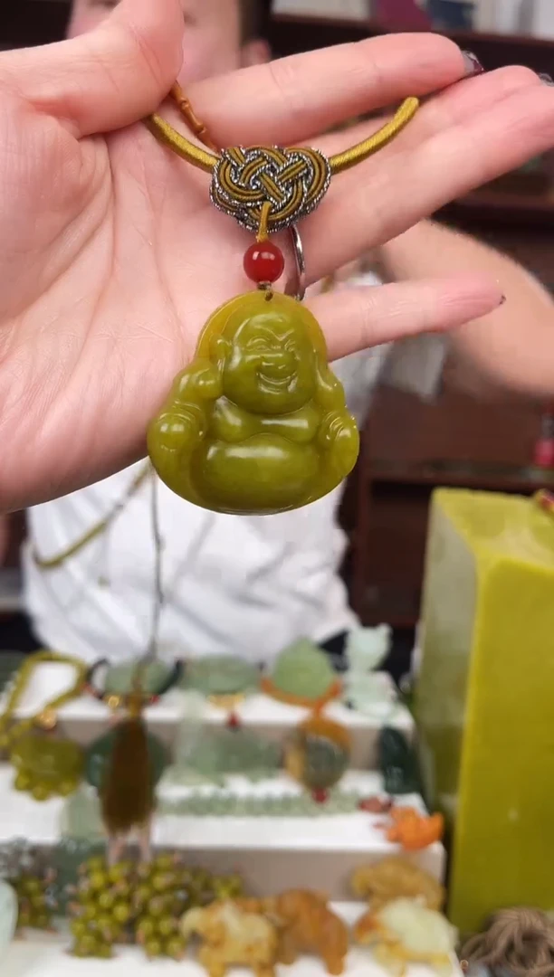 未镶嵌蛇纹石玉颈饰多样性发货拍一发一