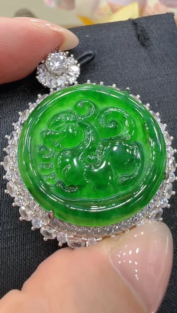 翡翠银S925镶嵌吊坠(不含链)团购多样性发一件