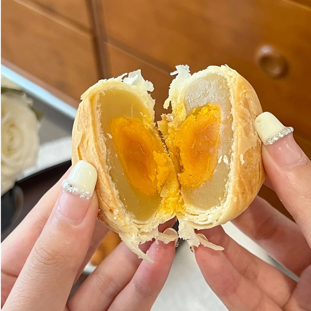 火宫殿 酥皮月饼莲蓉蛋黄月饼老字号传统手工月饼无添加苏式月饼