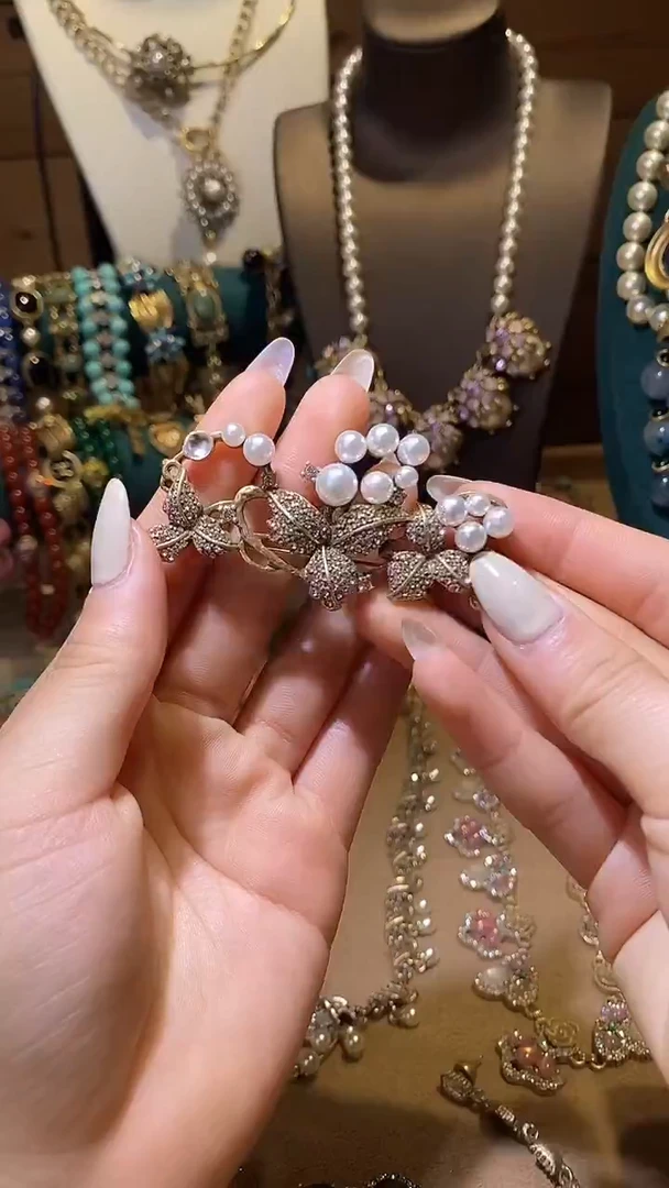 大理石铁合金中古经典手饰饰品