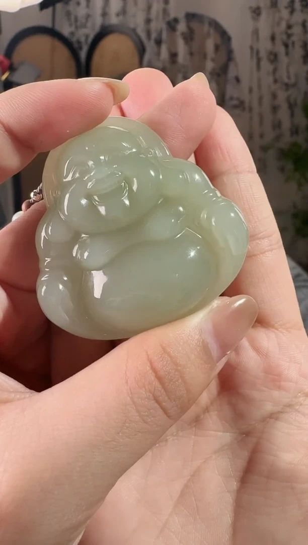 颈饰未镶嵌和田玉50佛公 20