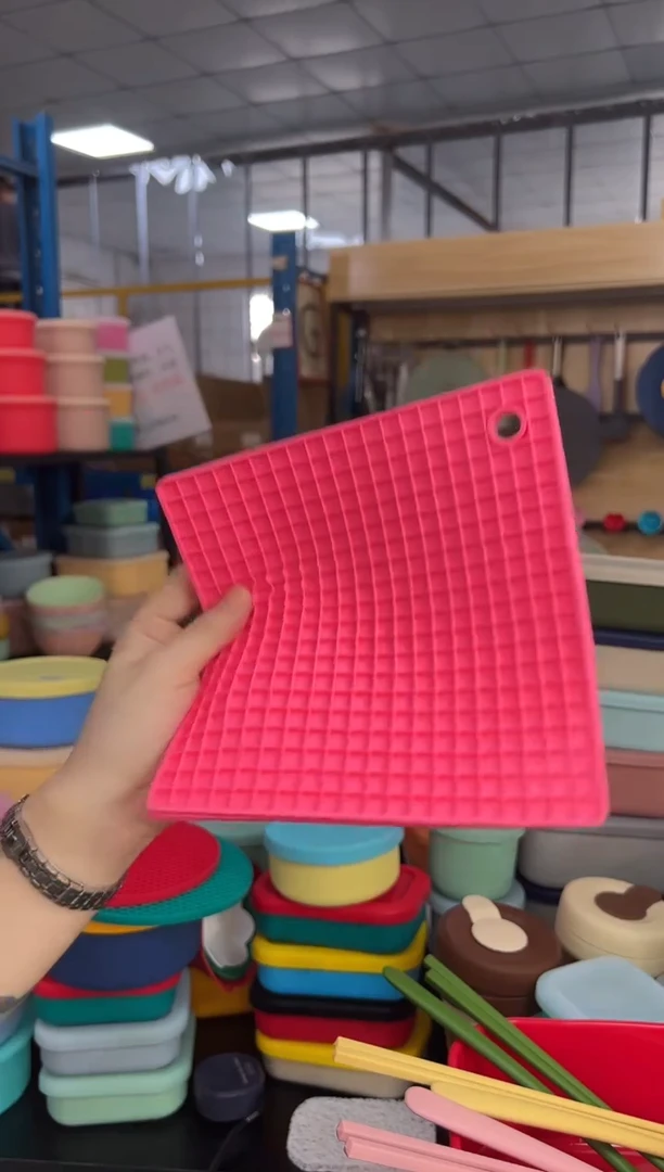 硅胶发2个-粉色7-方格垫（2PC)